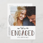 我々は婚約した|婚約発表 案内ポストカード (正面/裏面)