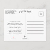 我々は婚約した|婚約発表 案内ポストカード (裏面)