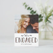 我々は婚約した|婚約発表 案内ポストカード (スタンド正面)