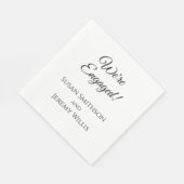 我々は婚約パーティ婚約したナプキンス食器 スタンダードランチョンナプキン (角)