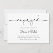 我々は婚約パーティ婚約した招待状 招待状 (正面)