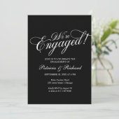 我々は婚約パーティ婚約した招待状 案内状 (スタンド正面)