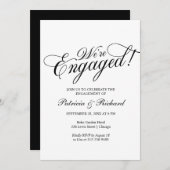 我々は婚約パーティ婚約した招待状 案内状 (正面/裏面)