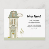 我々は家と共にカスタム葉書を引っ越した インビテーションポストカード (正面)