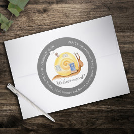 我々は家のカタツムリの家の住所の変更を移動した ラウンドシール