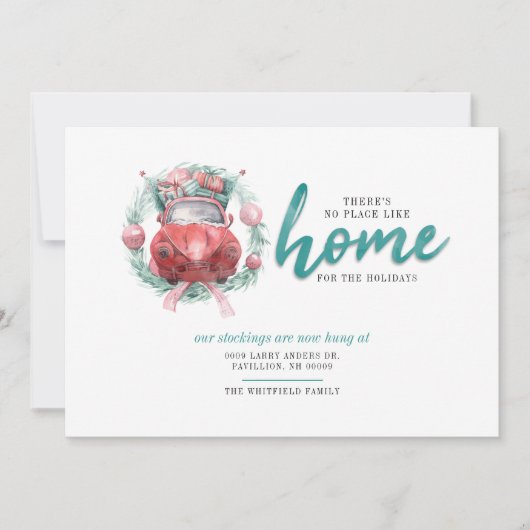 我々は家のクリスマスムービングのような場所を移動しなかった 案内状 (正面)