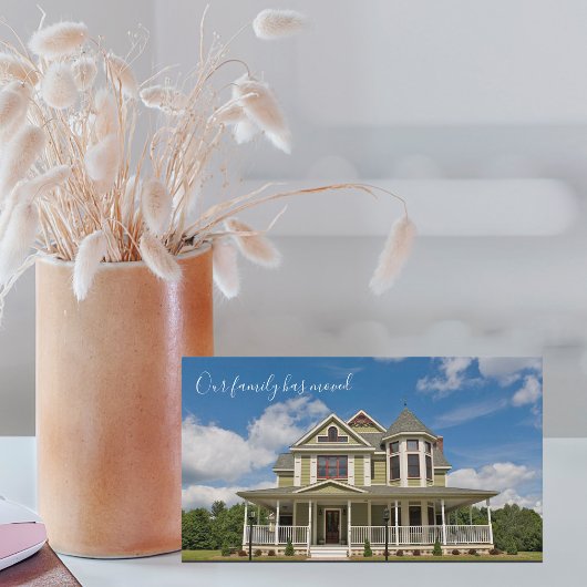 我々は家カスタムの写真のアドレス変更を移動 名刺