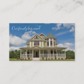 我々は家カスタムの写真のアドレス変更を移動 名刺 (正面)