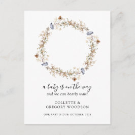 我々は寝てテディベア妊娠を待つことができる 案内ポストカード