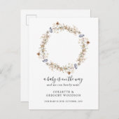 我々は寝てテディベア妊娠を待つことができる 案内ポストカード (正面/裏面)