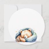 我々は寝て待つことができるテディベア赤ちゃんシャワー セーブザデート (裏面)