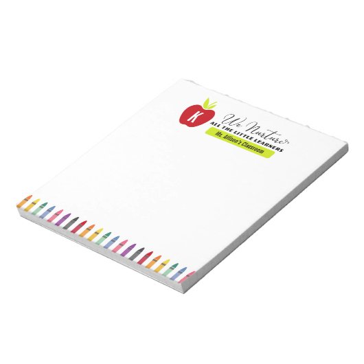 我々は小さな学習者すべてを育てる先生 ノートパッド (回転)