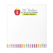 我々は小さな学習者すべてを育てる先生 ノートパッド (正面)