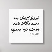 我々は小さな者を再びゼリーの上で見つけるだろう キャンバスプリント (正面)