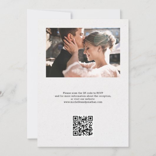 我々は山の森の手描きのスケッチを駆け落ちた 招待状 (裏面)