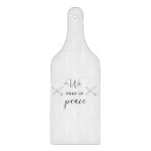 我々は平和維持委員会の準備をする カッティングボード (正面)