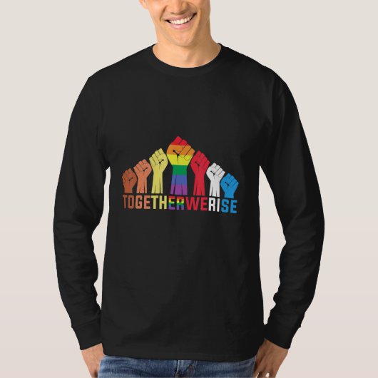 我々は平等に立ち上がる Tシャツ (正面)