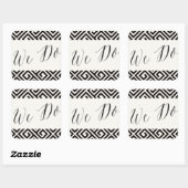 我々は幾何学的クラシックギリシャ鍵のスクリプトを結婚行う スクエアシール (シート)