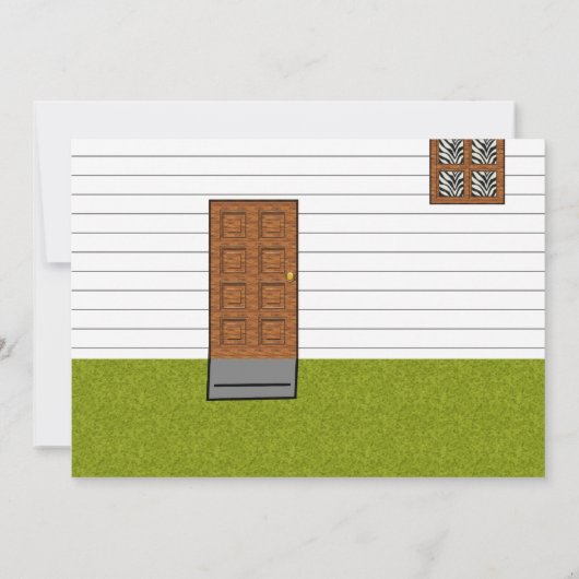 我々は庭を動かす発表をしている 招待状 (裏面)