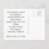 我々は引っ掛かる（2頭の馬） インビテーションポストカード (裏面)