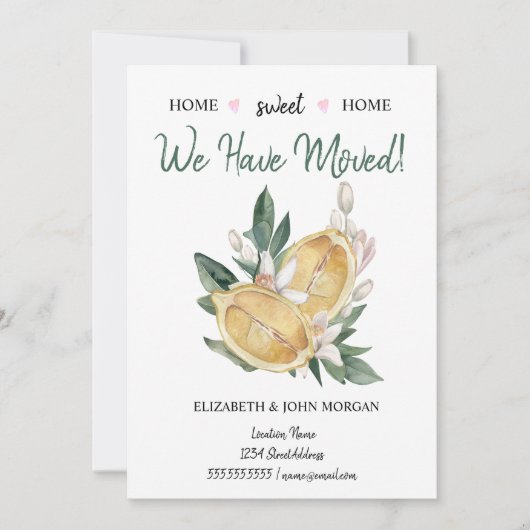 我々は引っ越してきた、レモンの水玉模様 (正面)