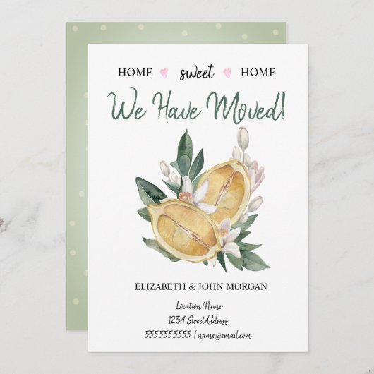 我々は引っ越してきた、レモンの水玉模様 (正面/裏面)