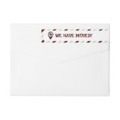 我々は引っ越しストライプのした ラップアラウンドラベル (裏面)