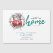 我々は引っ越しホリデーモーニングホームアナウンスメント マグネット招待状 (正面)