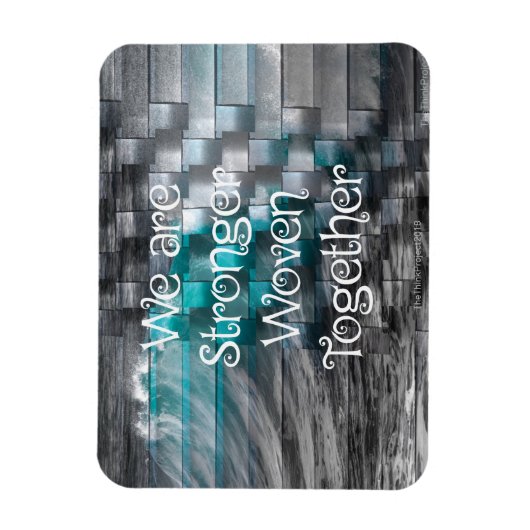 我々は強く織り交わされた冷蔵庫用マグネット マグネット (縦)