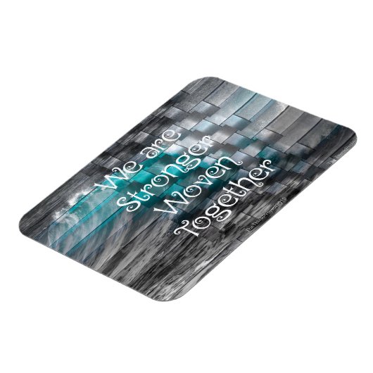 我々は強く織り交わされた冷蔵庫用マグネット マグネット (左側)