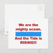 我々は強大な海で潮が満ちている ポストカード (正面/裏面)