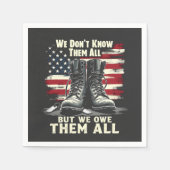 我々は彼らを全て知らない、我々は彼らを全て所有している スタンダードカクテルナプキン (正面)