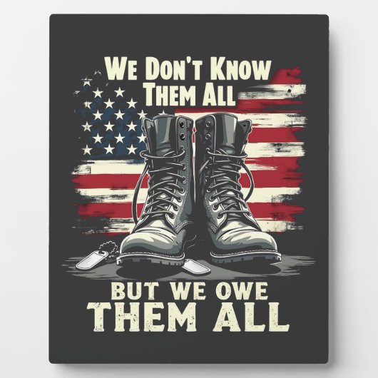 我々は彼らを全て知らない、我々は彼らを全て所有している フォトプラーク (正面)