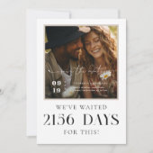 我々は待った |写真モダン日付の保存 セーブザデート (正面)