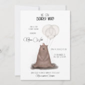 我々は待つことができる – モダンスタイルミニマル 招待状 (正面)