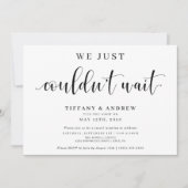 我々は待つことができ結婚なかった 案内状 (正面)