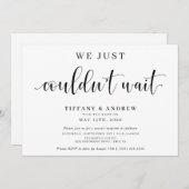 我々は待つことができ結婚なかった 案内状 (正面/裏面)