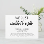 我々は待つことができ結婚なかった 案内状 (スタンド正面)
