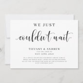 我々は待つことができ結婚なかった 案内状 (正面)