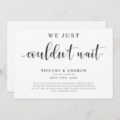 我々は待つことができ結婚なかった 案内状 (正面/裏面)