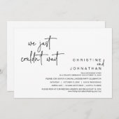 我々は待てなかった、のエロペ結婚メントパーティーinv 招待状 (正面/裏面)