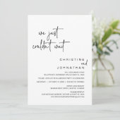 我々は待てなかった、の駆け結婚落ちディナー 招待状 (スタンド正面)