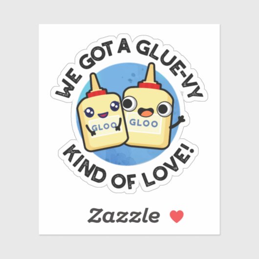 我々は得のり好きの一種のグルーおもしろいプン シール (シート)