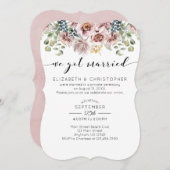 我々は得プー結婚したーニの結婚駆け落ち 招待状 (正面/裏面)