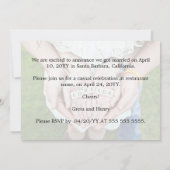 我々は得写真結婚発表を引っ張った 招待状 (裏面)