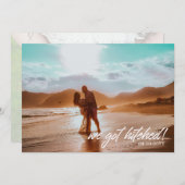 我々は得写真結婚発表を引っ張った 招待状 (正面/裏面)