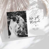 我々は得結婚した結婚発表した サンキューカード