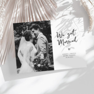 我々は得結婚した結婚発表した サンキューカード