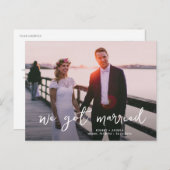 我々は得結婚した結婚発表した ポストカード (正面/裏面)