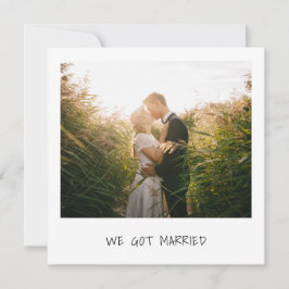 我々は得Married Photoの結婚駆け落ち 案内状